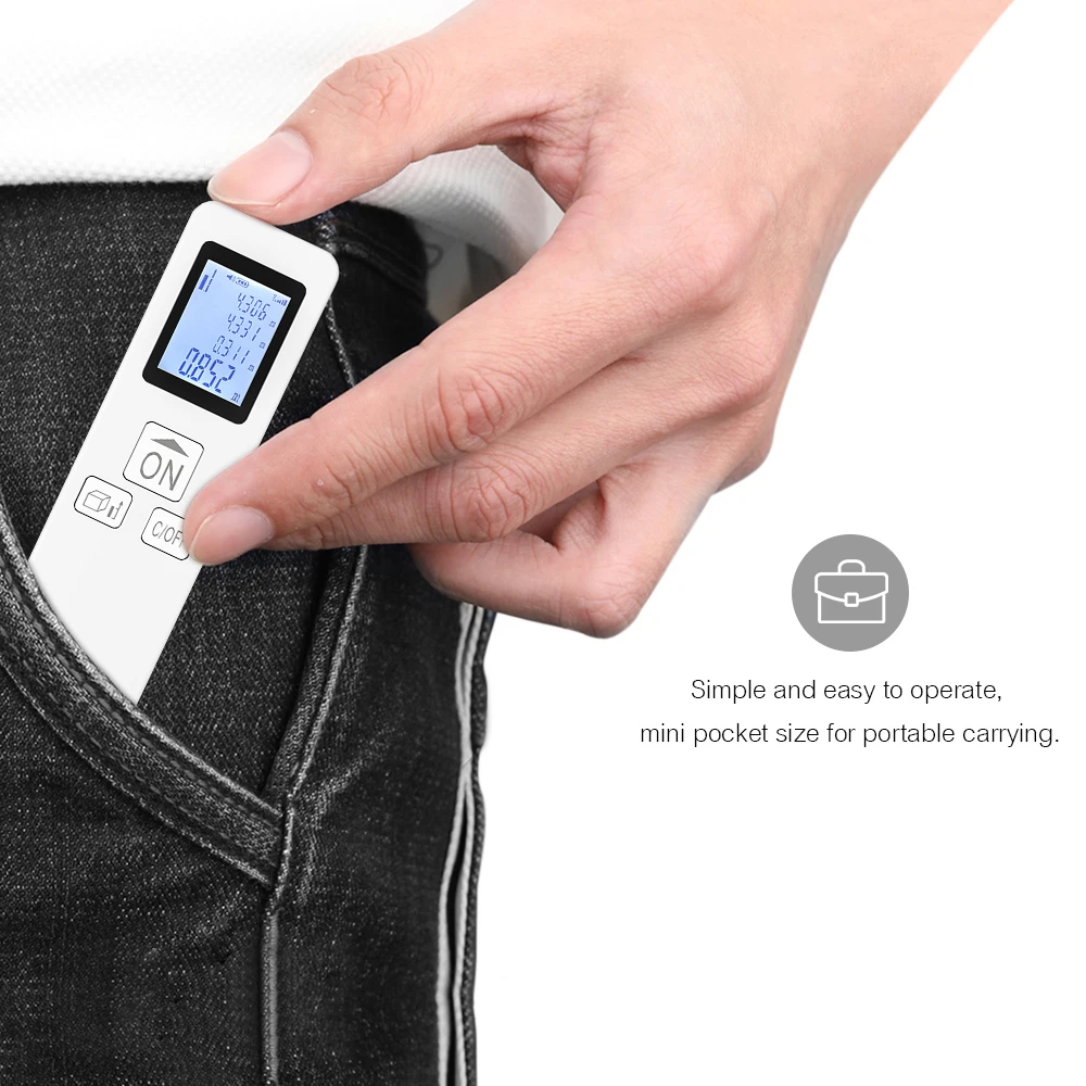 

Mini Handheld Laser Distance Meter Digital Laser Rangefinder Portable Range Finder Diastimeter Distance Area Volume Measurement