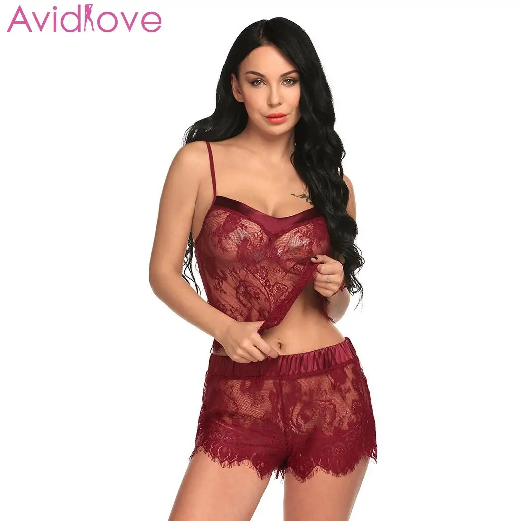 Avidlove сексуальное нижнее белье кружевной комплект эротическое для женщин с v