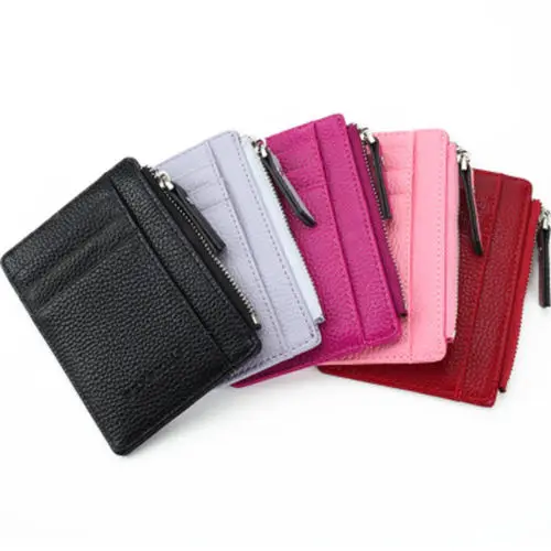 Wallet Slim Money Credit Card Holder ID Business Men/Women leather Purse Unisex PU Solid Hot Purses Holders | Багаж и сумки