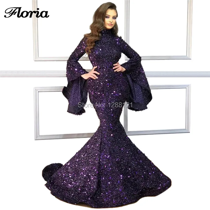 

Элегантное блестящее арабское вечернее платье Русалочки Rode De Soiree Дубай Кафтан платье на выпускной, вечерние платья знаменитостей на заказ ...