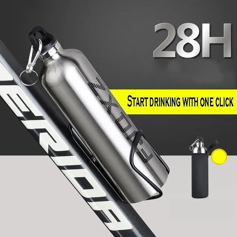 A Mountain Country Highway Bicycle Water Cup Stainless Steel Motion Heat Preservation Large Capacity 500ml Equipment | Спорт и