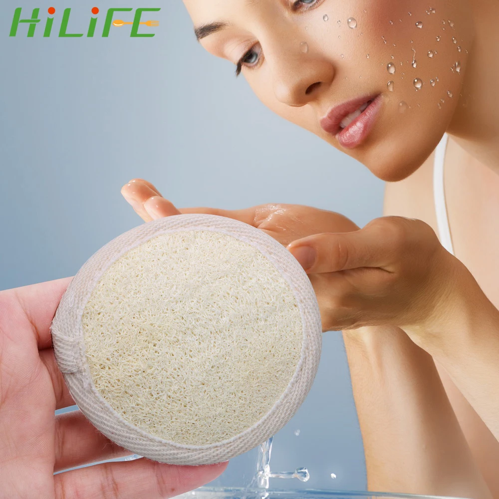 HILIFE лица Губка для мытья люфа растительных волокон средство снятия макияжа с