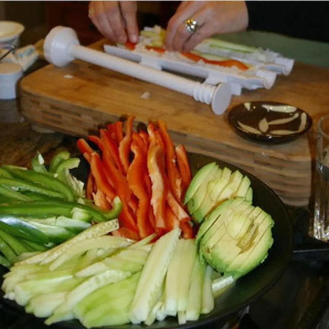 Суши Базука инструмент суши ролл чайник белый кухонный прибор Gourmet Кулинария
