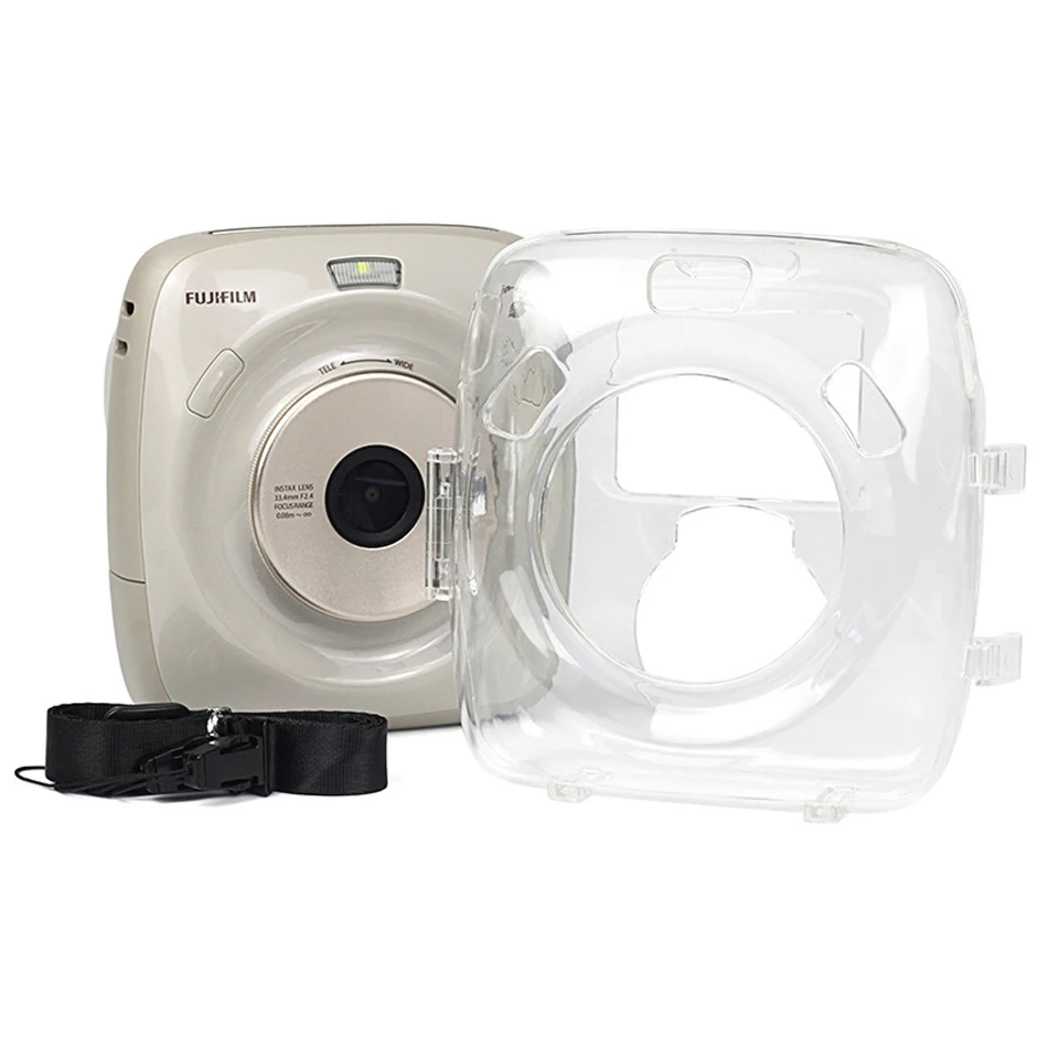 Прозрачный чехол для камеры Fujifilm Instax SQUARE SQ20 Mini защитный с кристаллами