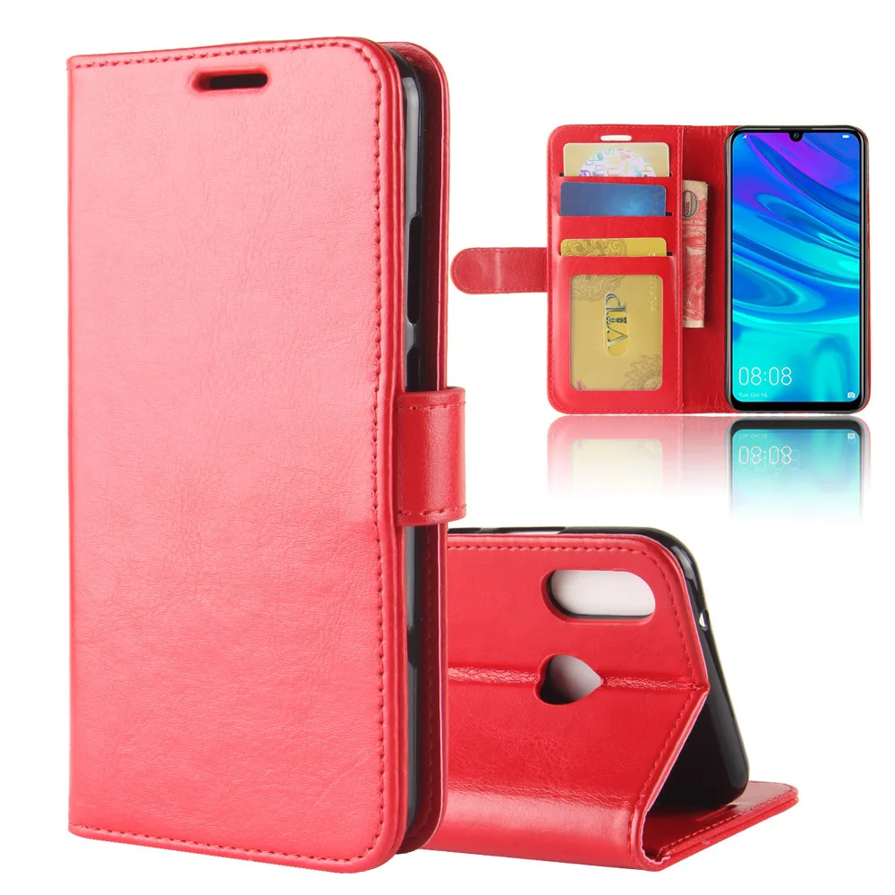 10 шт./лот R64 кожаный чехол-кошелек с подставкой из ПУ + ТПУ для huawei Y9 2019 Enjoy 9 Plus P30