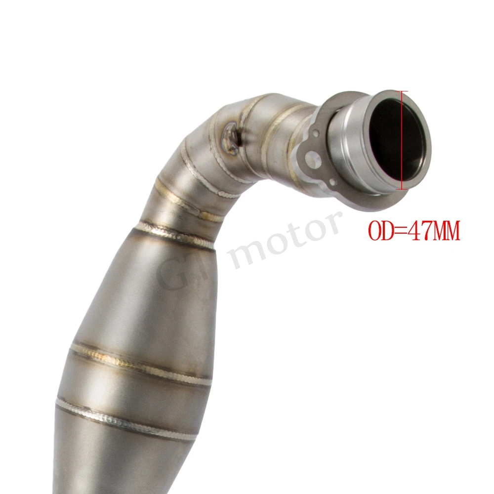 Выхлопная труба мотоцикла соединяющая среднюю трубу из нержавеющей стали для BMW
