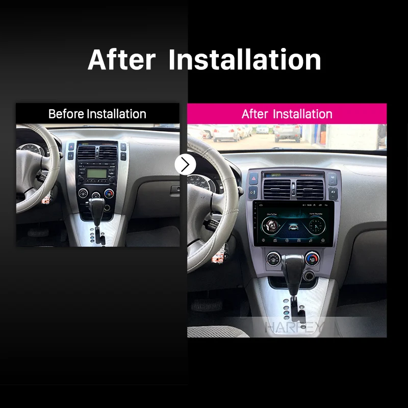 Автомагнитола Harfey мультимедийный проигрыватель на Android 9 1 10 дюйма для Hyundai Tucson LHD