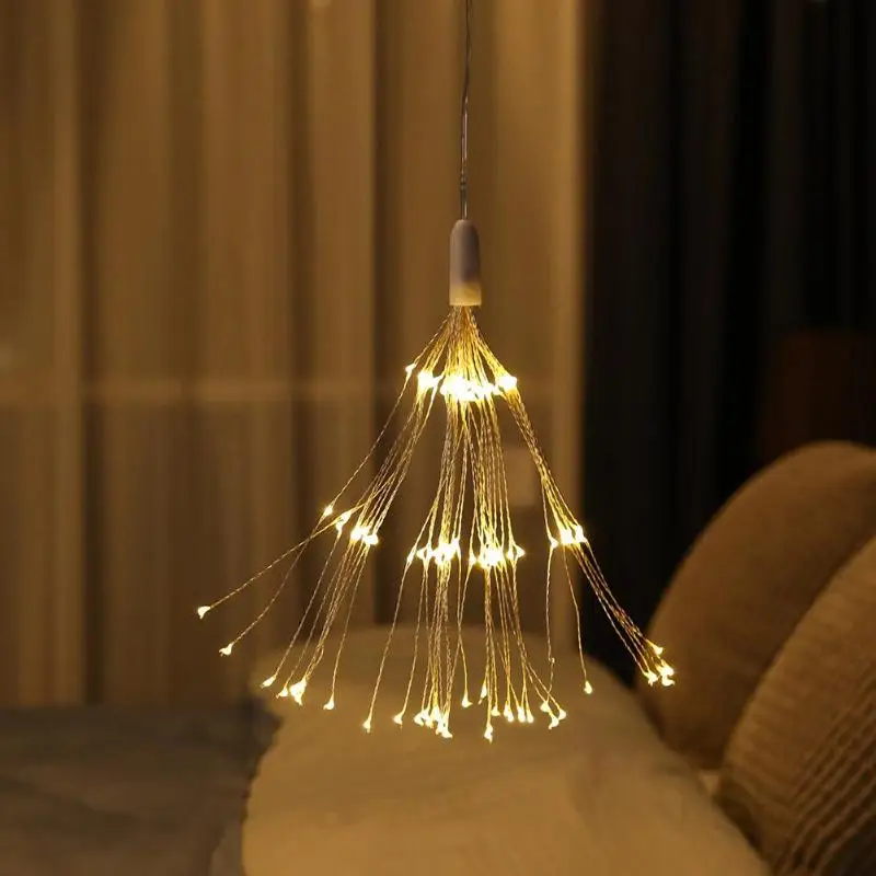Светодио дный светодиодный фейерверк струнный свет Xmas батареи лампы Свадебная