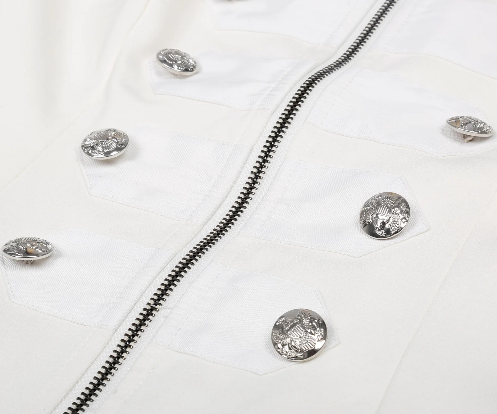 Женская облегающая куртка в стиле стимпанк винтажная на молнии с пуговицами