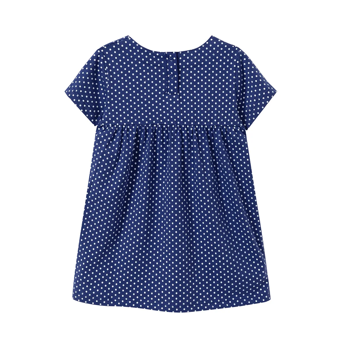 2019 детские платья одежда для девочек подарочное синее платье в горошек летние