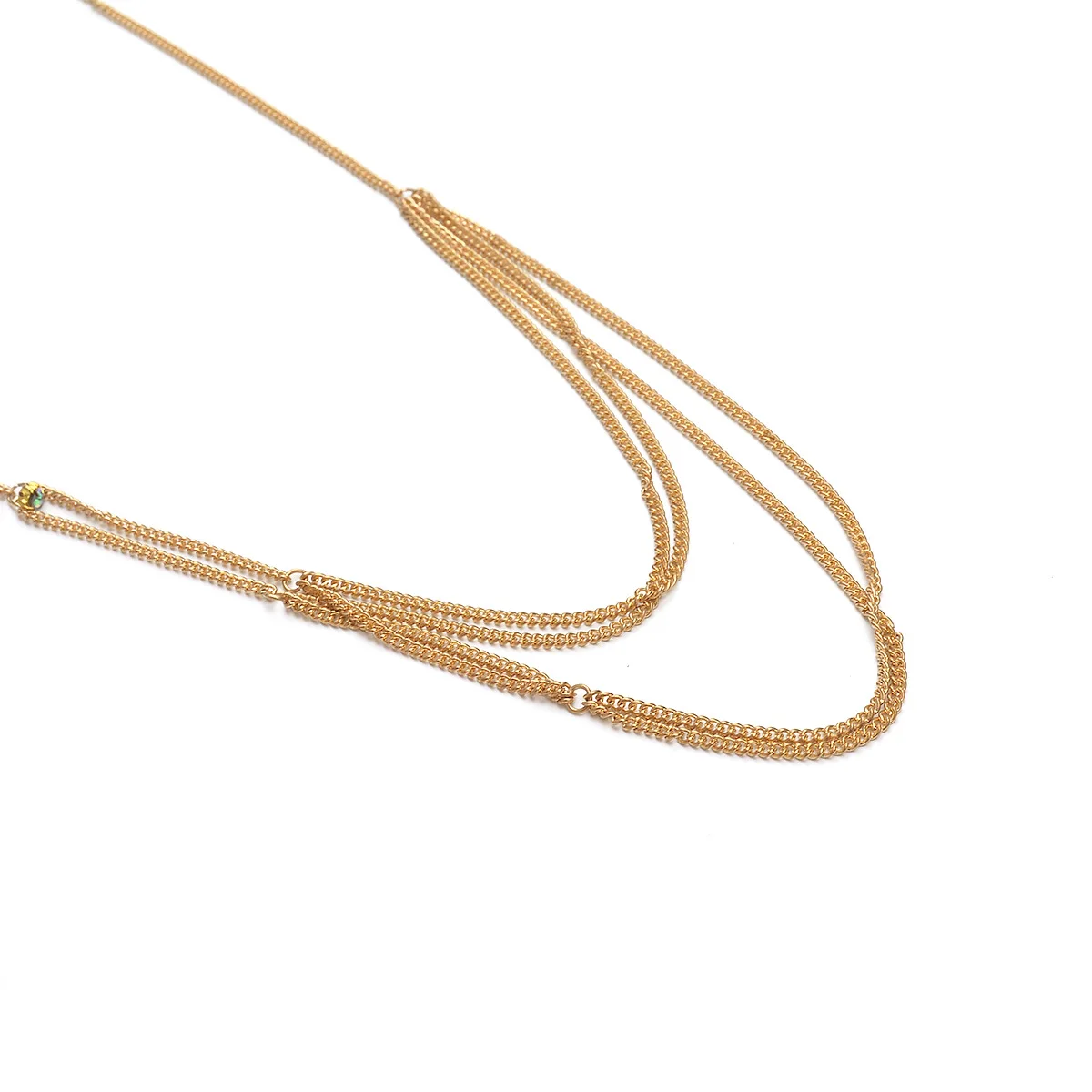 Цепь для тела ожерелье с кристаллами | Украшения и аксессуары