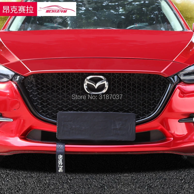 Для Mazda 3 Axela Решетка переднего бампера верхняя решетка черный центр гонки решетка протектор