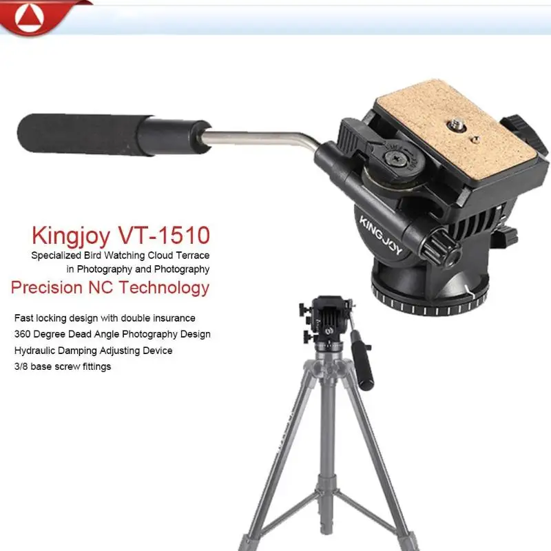 Kingjoy VT 1510 видео штатив с вращающейся головкой для камеры экшн Пластиковый