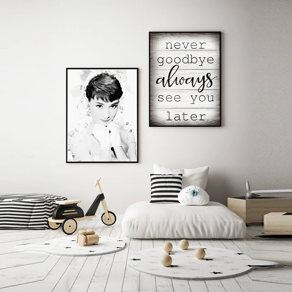 

Modern Art Painting Picture Prints Quote on Canvas Home Decor Wall Art Vintage Figure Wall Poster Unframed