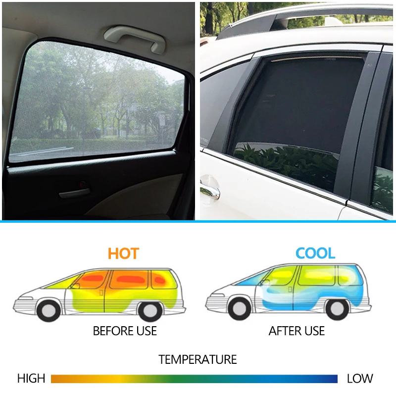 

4PCS/Set Or 2PCS/Set Magnetic Car Side Window SunShades Mesh Shade Blind For VW Touran 2011 2012 2013 2014 2015 Car Curtain