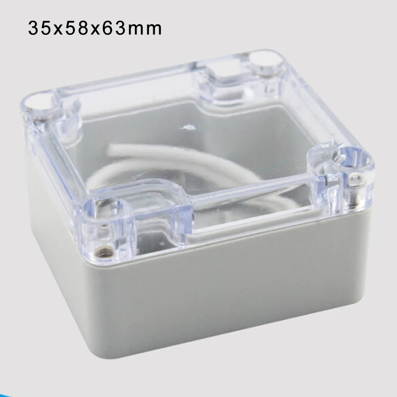 Пластиковый ящик для проекта электроники водонепроницаемый корпус DIY