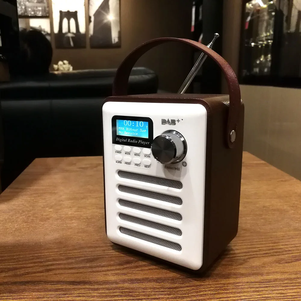Dab/Dab+ Tuner Digital Radio Receiver Bluetooth 5.0 Fm Broadcast Aux-In Mp3 Player Support Tf Card Built-In Battery | Электроника