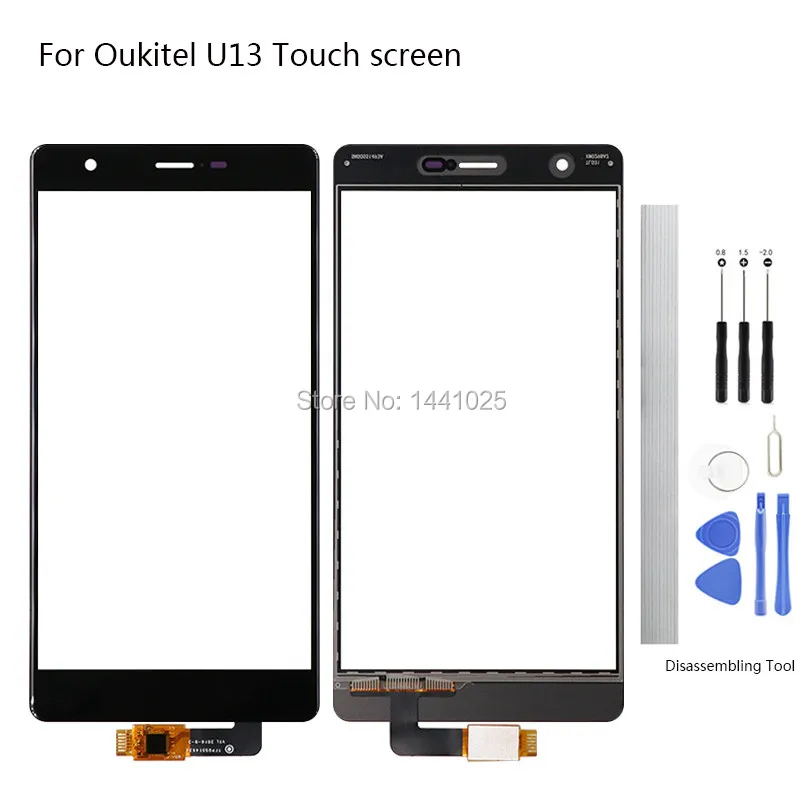 Дигитайзер сенсорного экрана для Oukitel U13 5 дюйма оригинальный черный экран