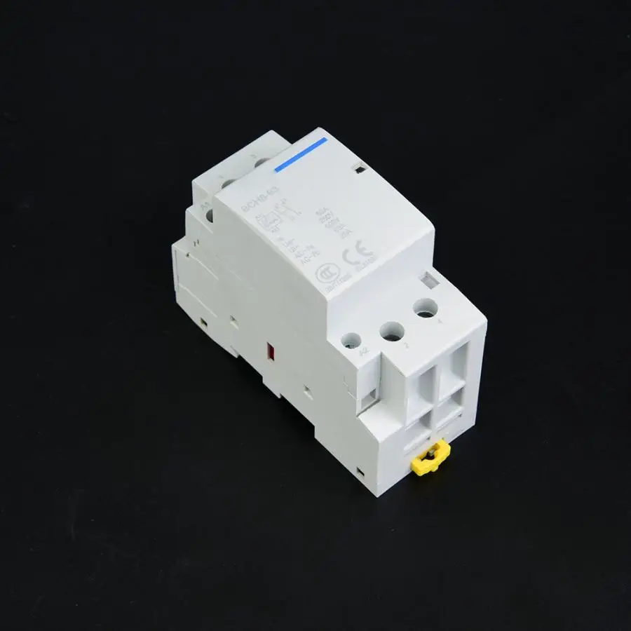 Магнитный контактор 2P 63A 24V 220V/230V 50/60Hz AC для дома din рейку 1NO 1NC бытовой ac модульный