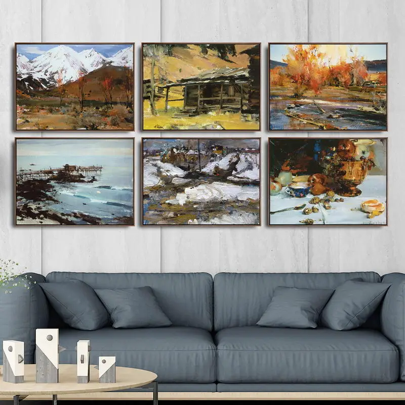 Домашний декор художественные настенные картины для гостиной постер печать на