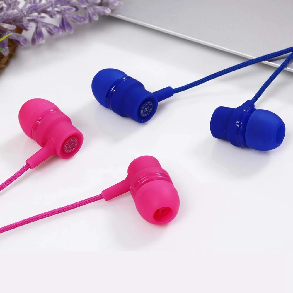 KISSCASE карамельный цвет 3 5 мм проводные наушники с микрофоном в ухо гарнитура Hifi