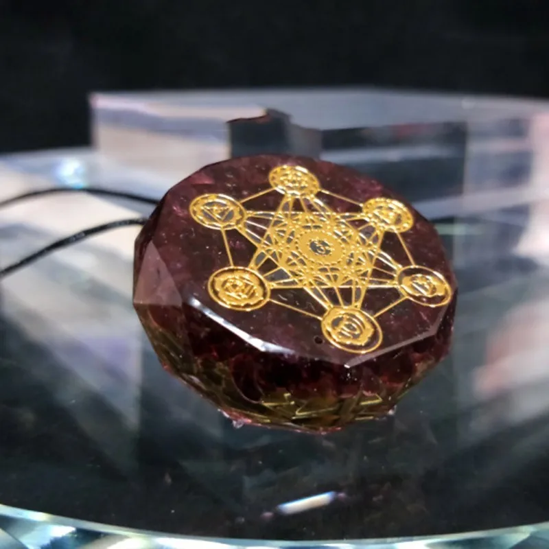 Orgonite Energy Crystal Pendant Aura Chakra Resin Jewelry Handcraft Gathering Wealth Brings Good Luck Woman Necklace | Украшения и
