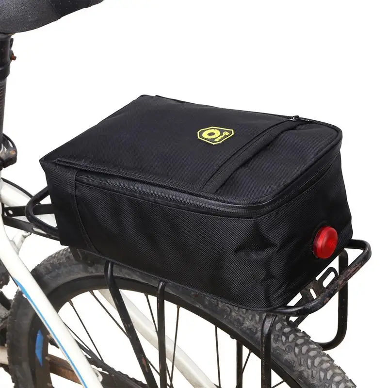 

2019 LACYIE For Electric Bicycle Rear Seat Trunk Bag Black Rear Seat Bag Waterproof Bicycle Trunk Bag Mini Rear Seat Bag