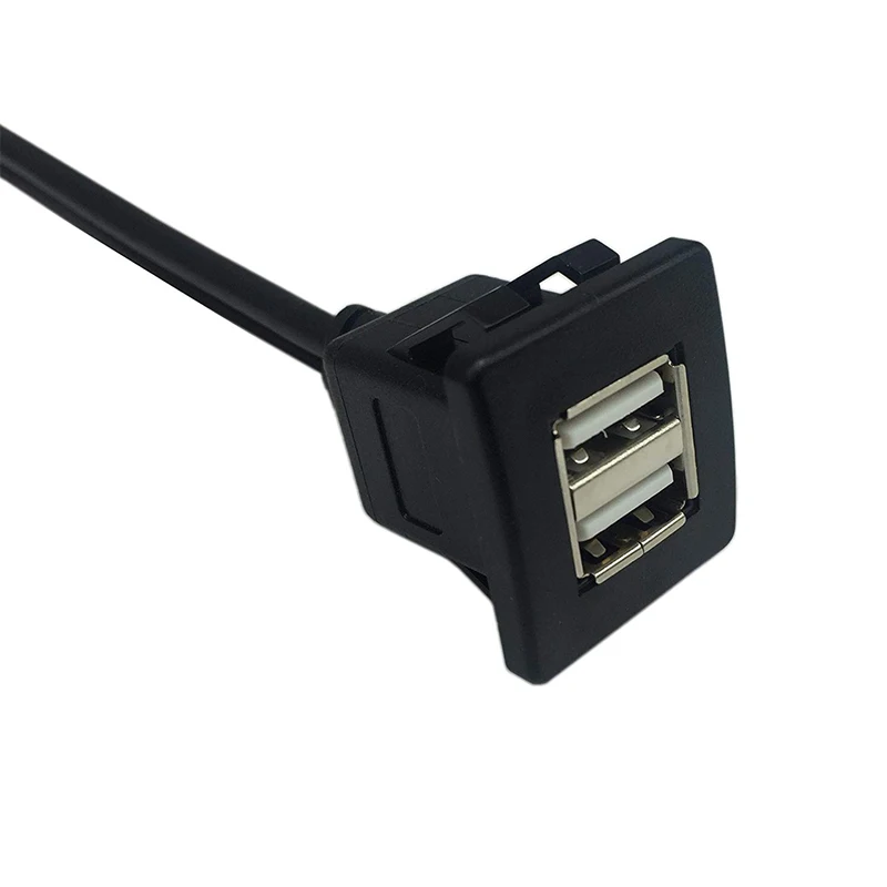 Двойной USB 2 0 кабель для скрытого монтажа 1 м двойной usb тип A папа-мама флеш-Панель
