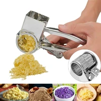 multifunctional vegetable grater classic rotating hand cranked drum cheese grater rotary ginger slicer grater chocolate slicer
