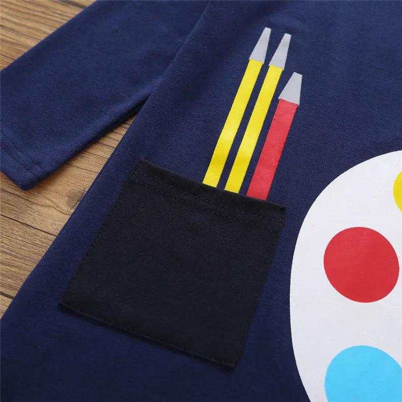 PUDCOCO/Новинка праздничное платье в полоску с длинными рукавами и рисунком оленя