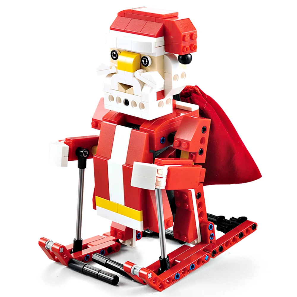 439pcs Santa Claus Christmas Sled Technic Building Blocks Toy Kit DIY bricks Children Birthday holiday Gifts | Игрушки и хобби