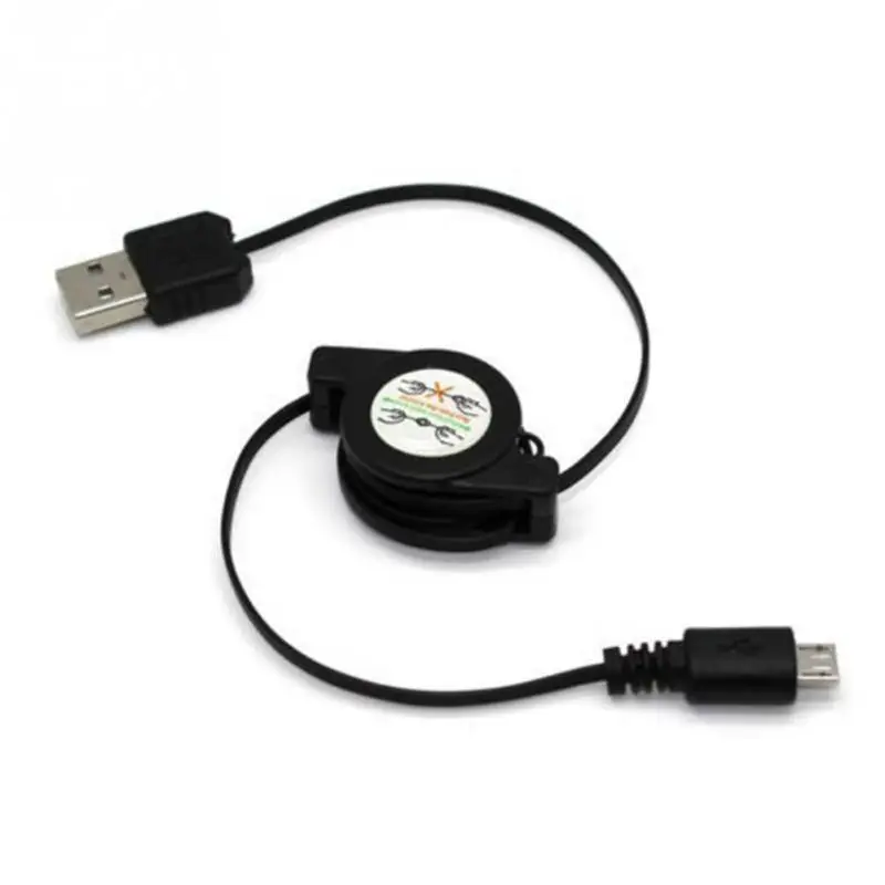 Гибкий Выдвижной Micro USB A к 2 0 B Штекерный кабель для синхронизации данных и зарядки