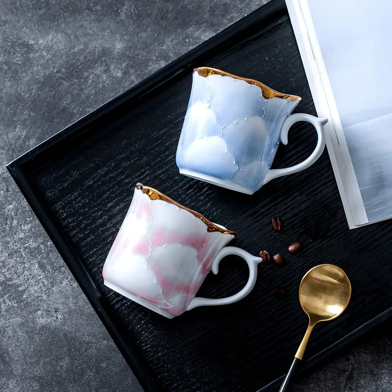 Handmade Ceramic Coffee Mug Japan Style Water Milk Tea Cups Mugs Birthday or Wedding Gift | Дом и сад