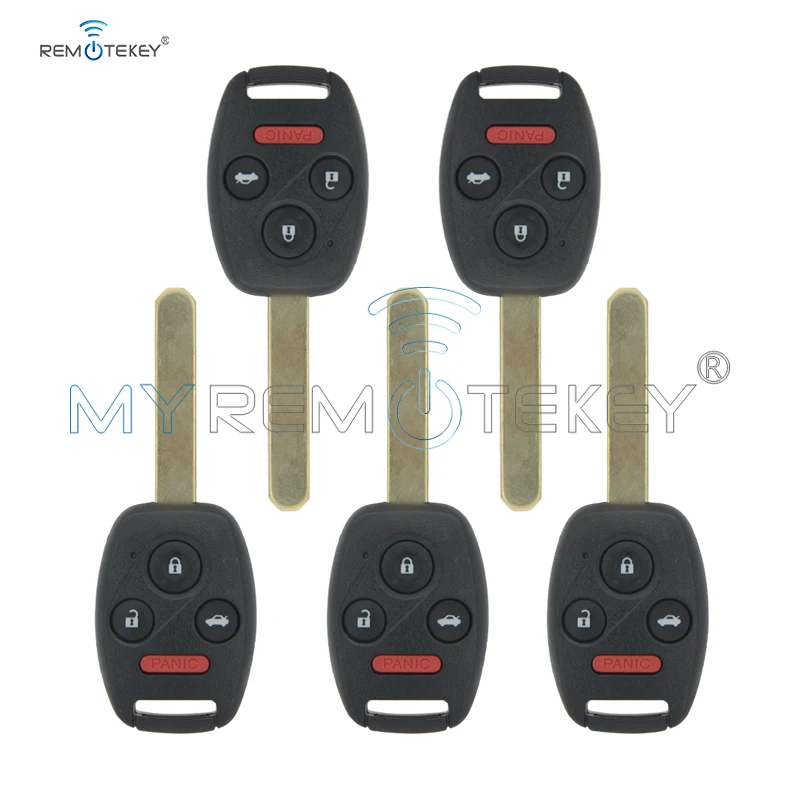 

Remtekey 5pcs N5F-A05TAA 3 Button with Panic 313.8 Mhz for Honda 2012 2013 Civic Hybrid EX SI 2014 Accord Car Key