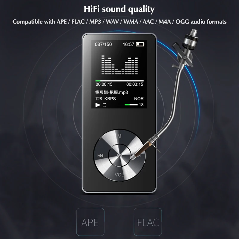 DOITOP встроенный громкий динамик HIFI Звук Мини Автомобильный MP3 плеер 8 Гб цветной
