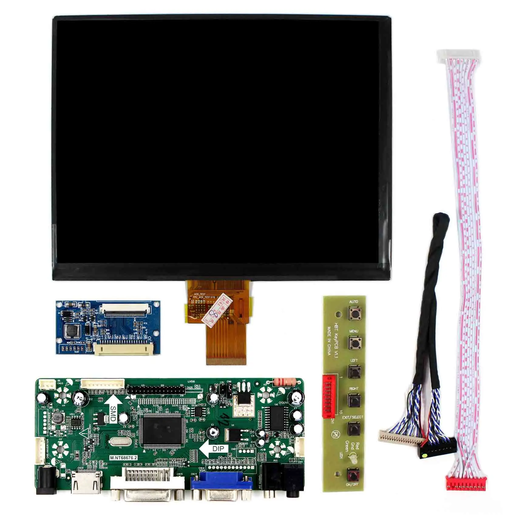 8 &quotHJ080IA 01E дюймов 1024X768 IPS ЖК дисплей Экран + HD MI VGA HDMI DVI плата контроллера М.