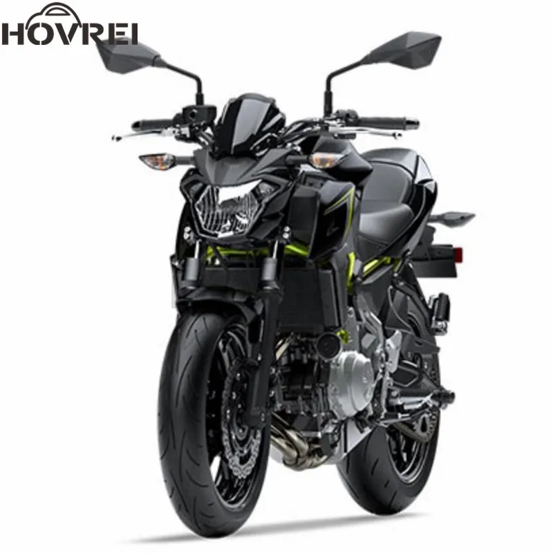 Ветровые стекла для мотоциклов Kawasaki Z650 2017 2018 черные прозрачные|Козырьки от ветра
