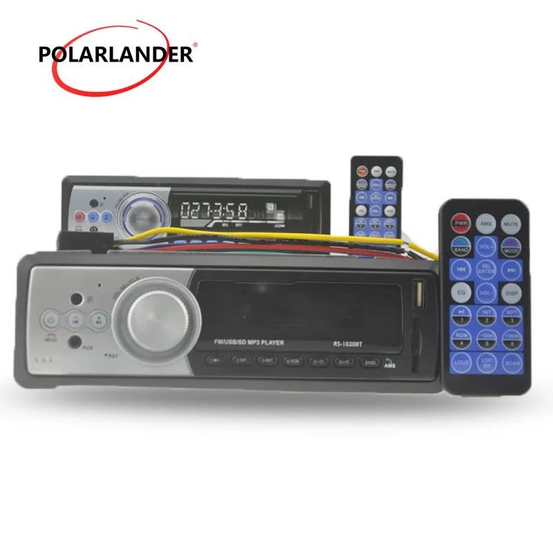

1 DIN USB/SD/MMC Card Reader Car Audio Stereo MP3 MMC WMA Radio Player Aux Input Bluetooth FM Receiver Remote Control In Dash