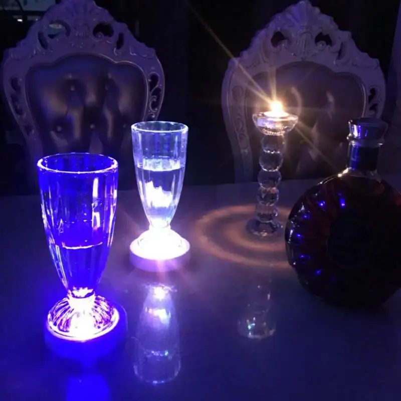 LED светящийся Coaster винный коврик для бутылок стеклянная бутылка подсвечник чашка