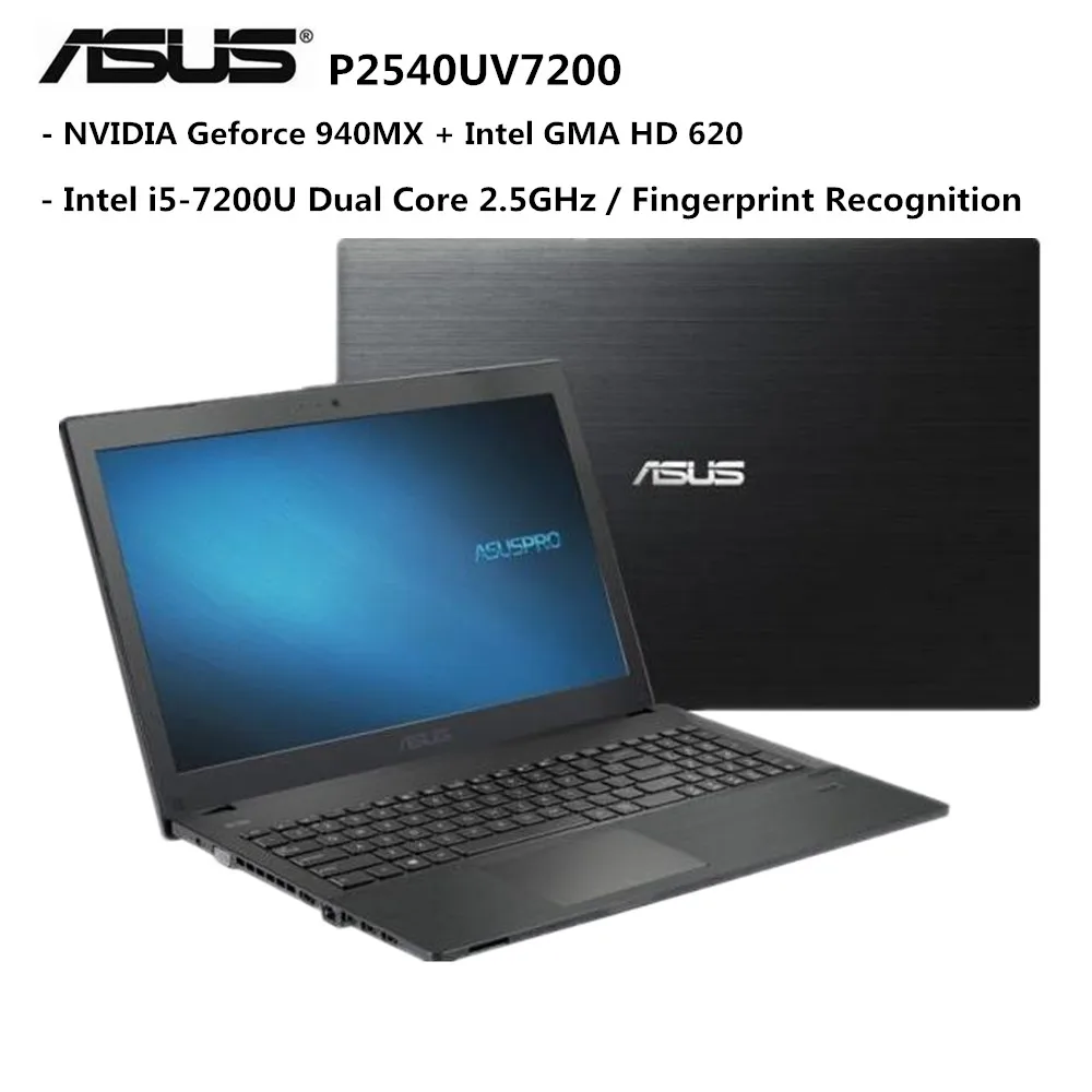 Ноутбук ASUS 15 6 дюймов Windows 10 Pro Intel i5 7200U двухъядерный 2 5 ГГц 4 Гб ОЗУ 500 HDD
