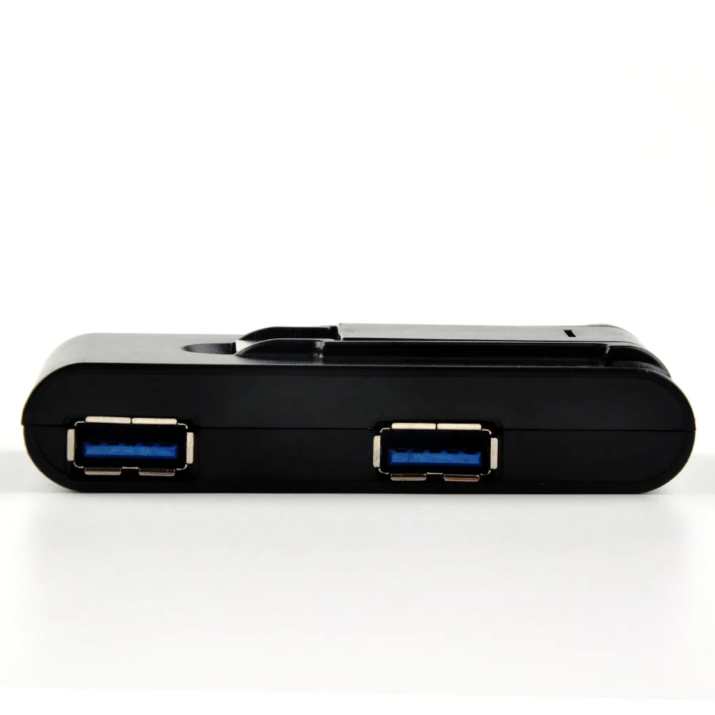 Мини 4 портовый USB 3 0 поворотный концентратор адаптер для ПК настольного ноутбука