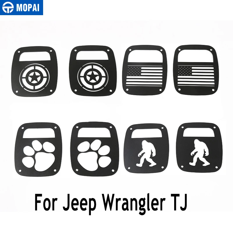 MOPAI колпаки лампы для Jeep Wrangler 1997-2006 Автомобильный задний светильник крышка