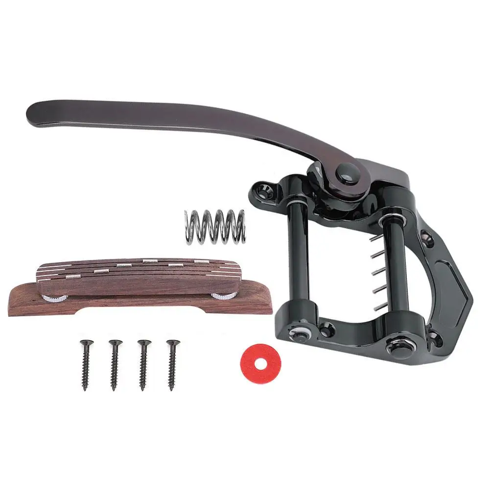 Комплект моста из розового дерева Tremolo Vibrato Tailpiece для замены гитар SG Jazz|Детали и
