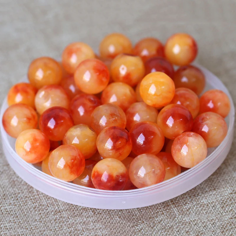 50x Artificial Fake Jade Stone Bead w/ Hole for Bracelet jewelry DIY Craft Beads | Дом и сад