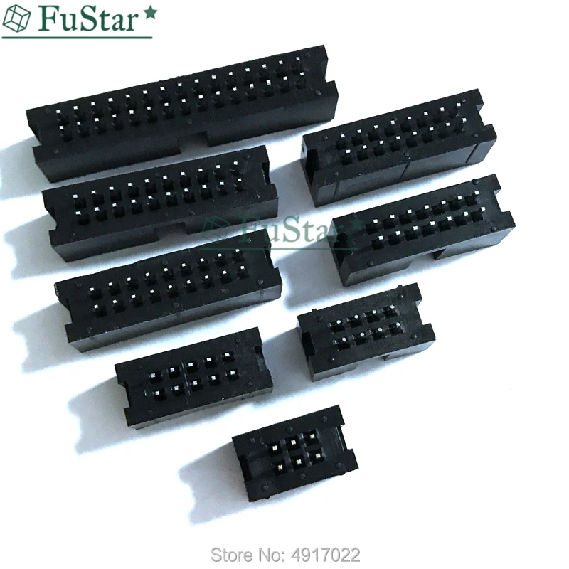 10 шт. DC3 6P 8P 10P 14P 16P 20P 26P 30P 2 54 мм разъем Штекерный соединитель ISP Мужской прямой с