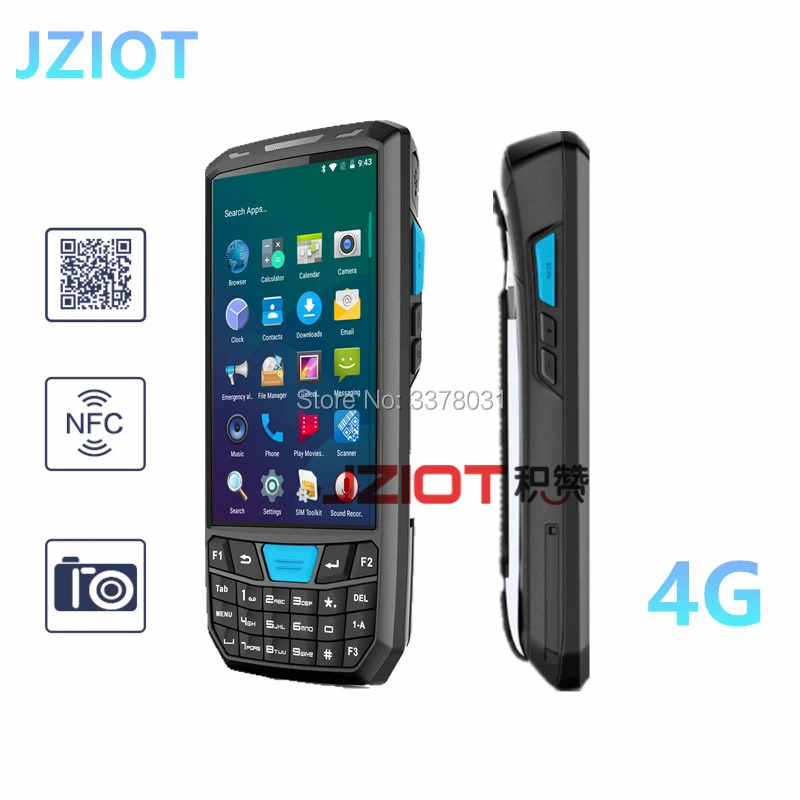 Android портативный NFC RFID считыватель 1D 2D сканер штрих кода|price scanner|rfid handheld scannerhandheld