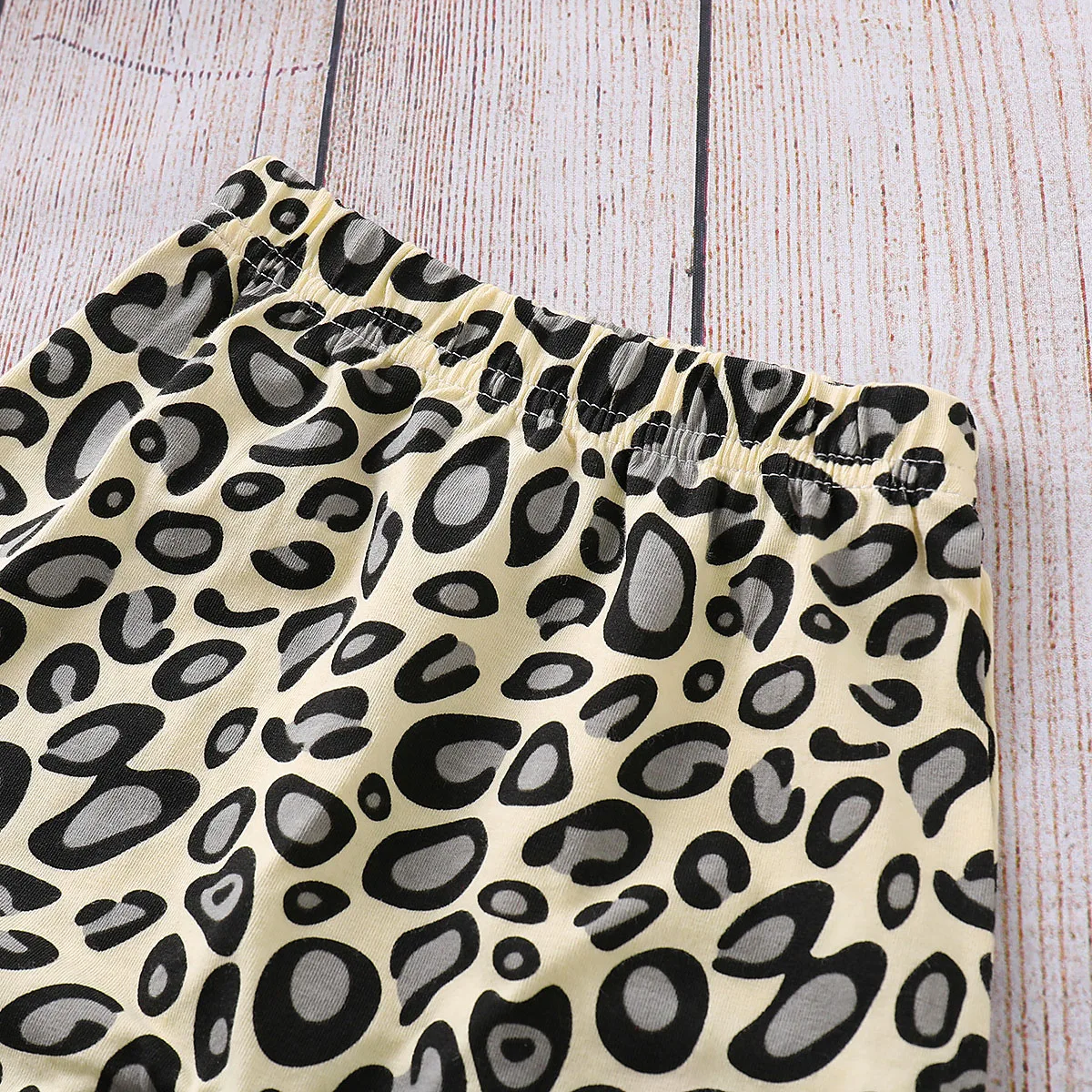 Newborn Toddler Kids Baby Girls Boys Autumn Winter 3PCS Letter Pullover Black Tops+Leopard Print Pants+Headband | Детская одежда и