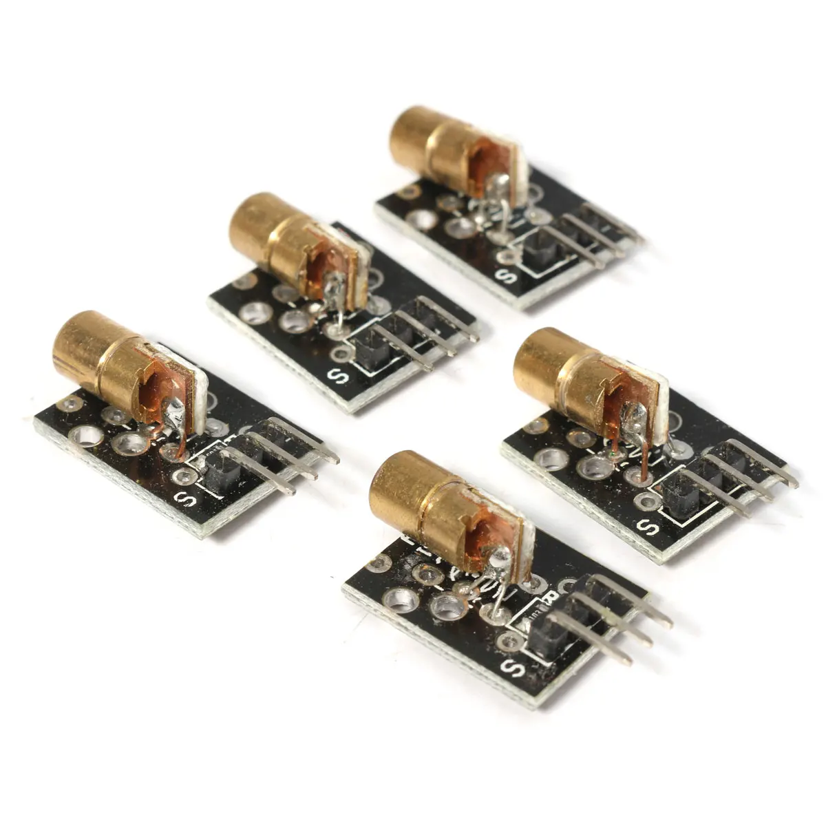 5 штук упак. плата модуля датчика для Arduino AVR PIC KY 008 лазерный передатчик Черный 650нм