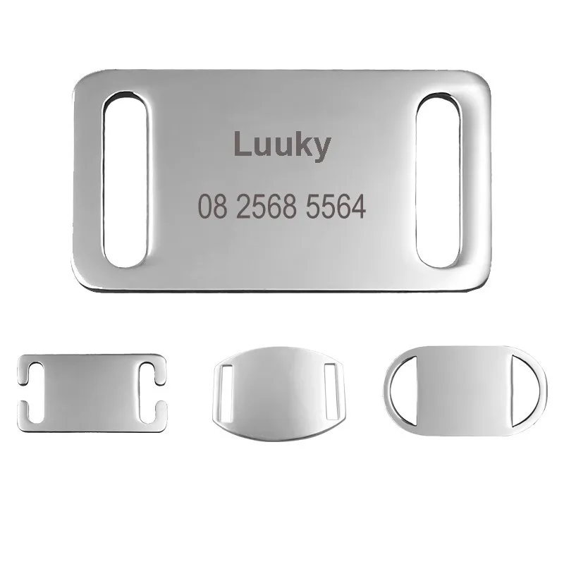 

Custom Pet Tag Collar Stainless Steel Dog Tag ID Name Phone Puppy Tags For Dogs Cats Bulldog Yorkies Engraved Dog Collar Address