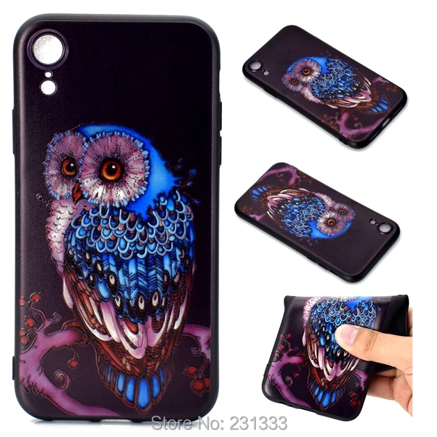 Защитный чехол C ku для Iphone X XS MAX XR 8 7 PLUS 6 6S SE 5 plus с рисунком совы лисы 100
